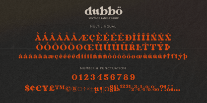 Dubbo Font Poster 11