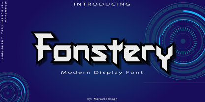 Fonstery Font Poster 1