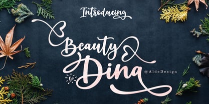 Beauty Dina Font Poster 1