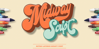 Midway Retro Font Poster 1