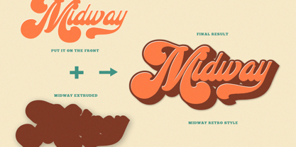Midway Retro Font Poster 3