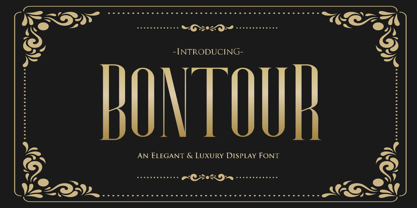Bontour Font Poster 1