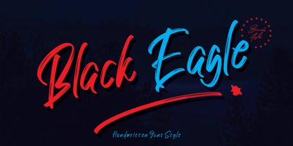 Black Eagle Font Poster 1