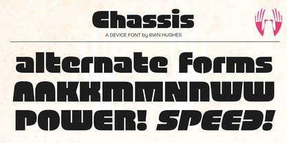 Chassis Font Poster 13