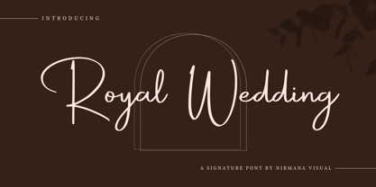 Royal Wedding Font Poster 1