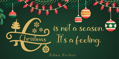 Stunning Christmas Monogram Font Poster 5