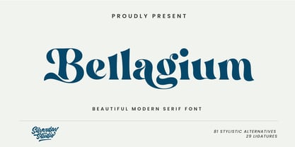 Bellagium Font Poster 1