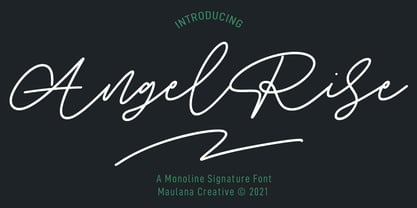 Angel Rise Font Poster 1
