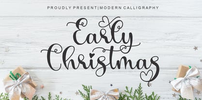 Early Christmas Font Poster 1
