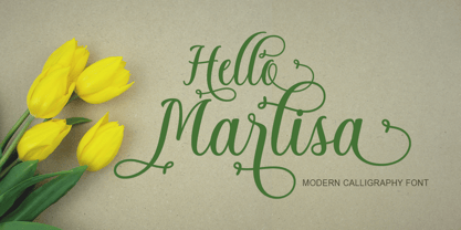 Hello Marlisa Font Poster 1
