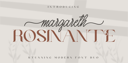 Margareth Rosinante Font Poster 1