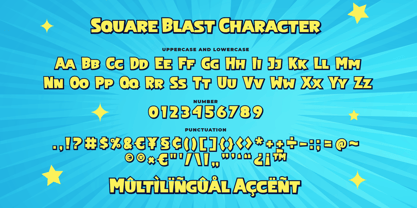 Square Blast Font Poster 6
