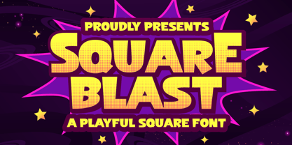 Square Blast Font Poster 1