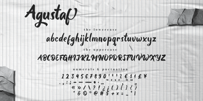 Agustaf Bold Script Font Police Poster 12