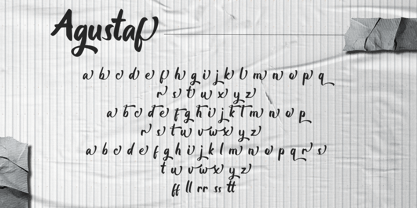 Agustaf Bold Script Font Font Poster 14