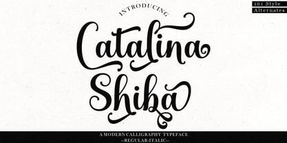 Catalina Shiba Font Poster 1