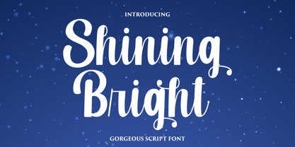 Shining Bright Font Poster 1