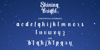 Shining Bright Font Poster 12