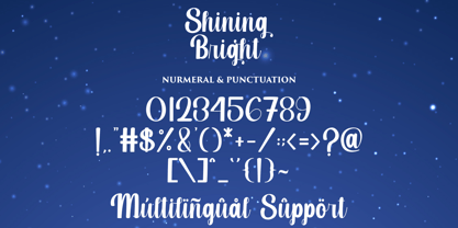 Shining Bright Font Poster 14