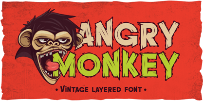 Angry Monkey Font Poster 1