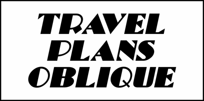 Travel Plans JNL Font Poster 4