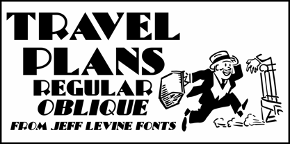 Travel Plans JNL Font Poster 1