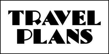 Travel Plans JNL Font Poster 2