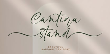 Cantiqu Stand Font Poster 1