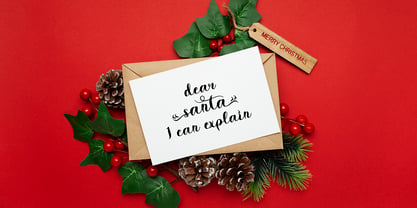 Santa Story Font Poster 4