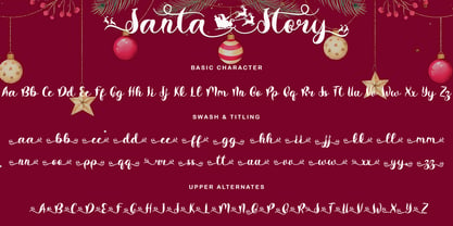 Santa Story Font Poster 7