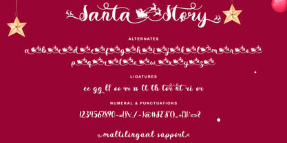 Santa Story Font Poster 8