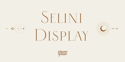 Selini Display Font Poster 1
