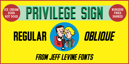 Privilege Sign JNL Font Poster 1