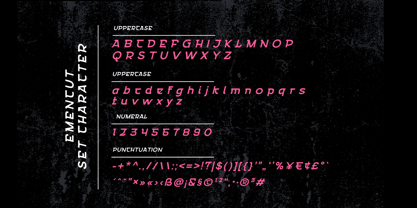 Emencut Font Poster 11