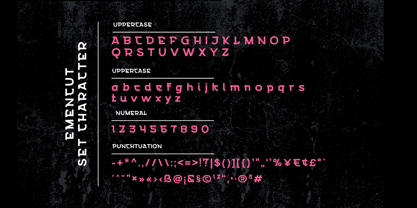 Emencut Font Poster 10