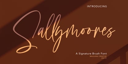 Sallymoores Font Poster 1