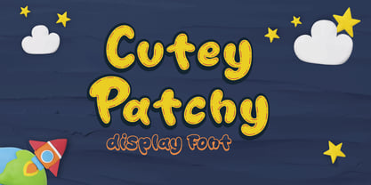 Cutey Patchy Font Poster 1