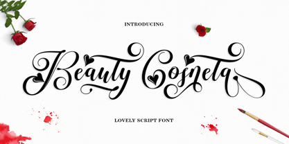 Beauty Cosneta Font Poster 1