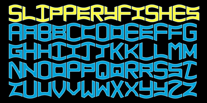 Slippery Fishes Font Poster 4