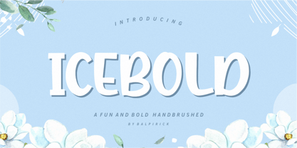 Icebold Font Poster 1