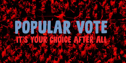 Popular Vote Font Poster 1