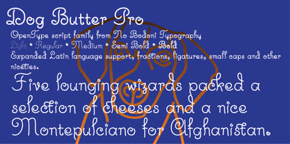 Dog Butter Pro Font Poster 1