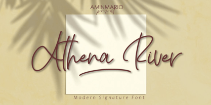 Athena River Font Poster 1