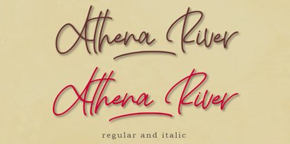 Athena River Fuente Póster 9