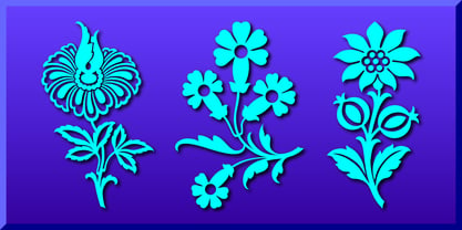 Fancy Flowers Font Poster 2