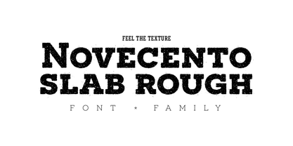 Novecento Slab Rough Font Poster 1