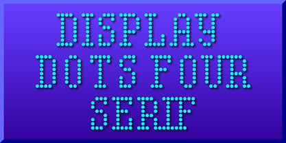 Display Dots Four Serif Font Poster 1