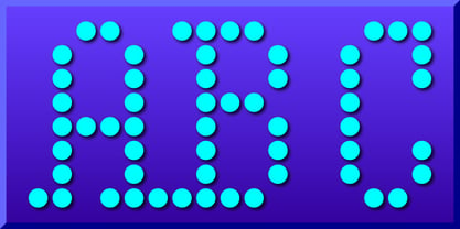 Display Dots Four Serif Font Poster 2