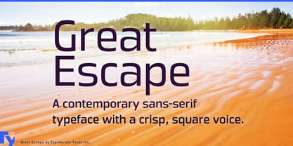 Great Escape Font Poster 1