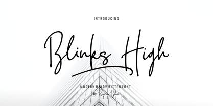 Blinks High Font Poster 1